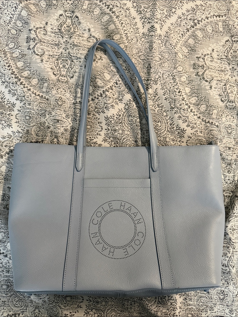 NWOT - Large Cole Haan Powder Blue Tote Bag - 5x11x14